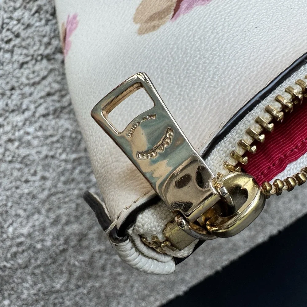 Coach Floral Ava Tote - F55192 Handbag Purse Cream ~ Red ~ Pink Toned